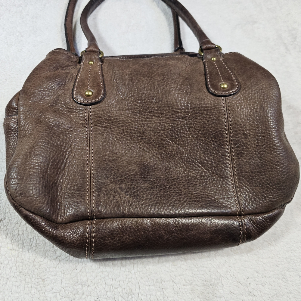 Elegant Brown Leather Handbag - Picture 3 of 16